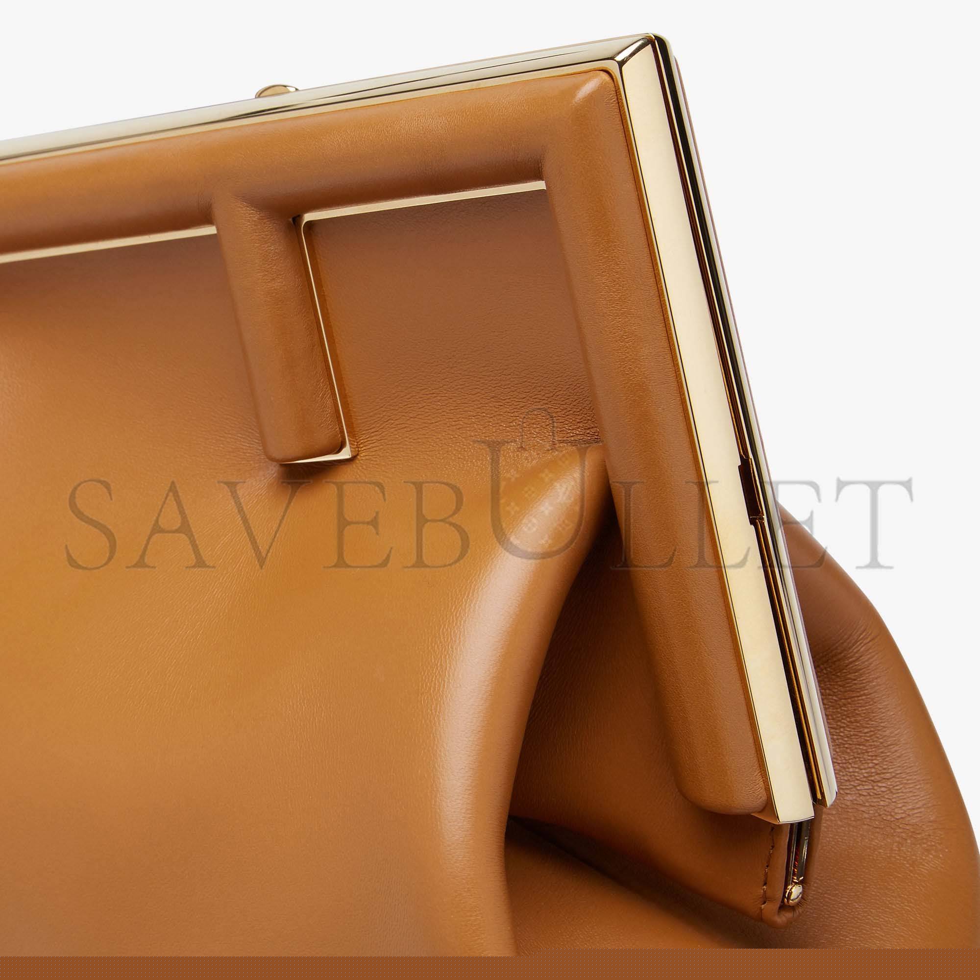 FENDI FIRST MEDIUM - BROWN LEATHER BAG 8BP127ABVEF0NYJ (32.5*23.5*15cm)