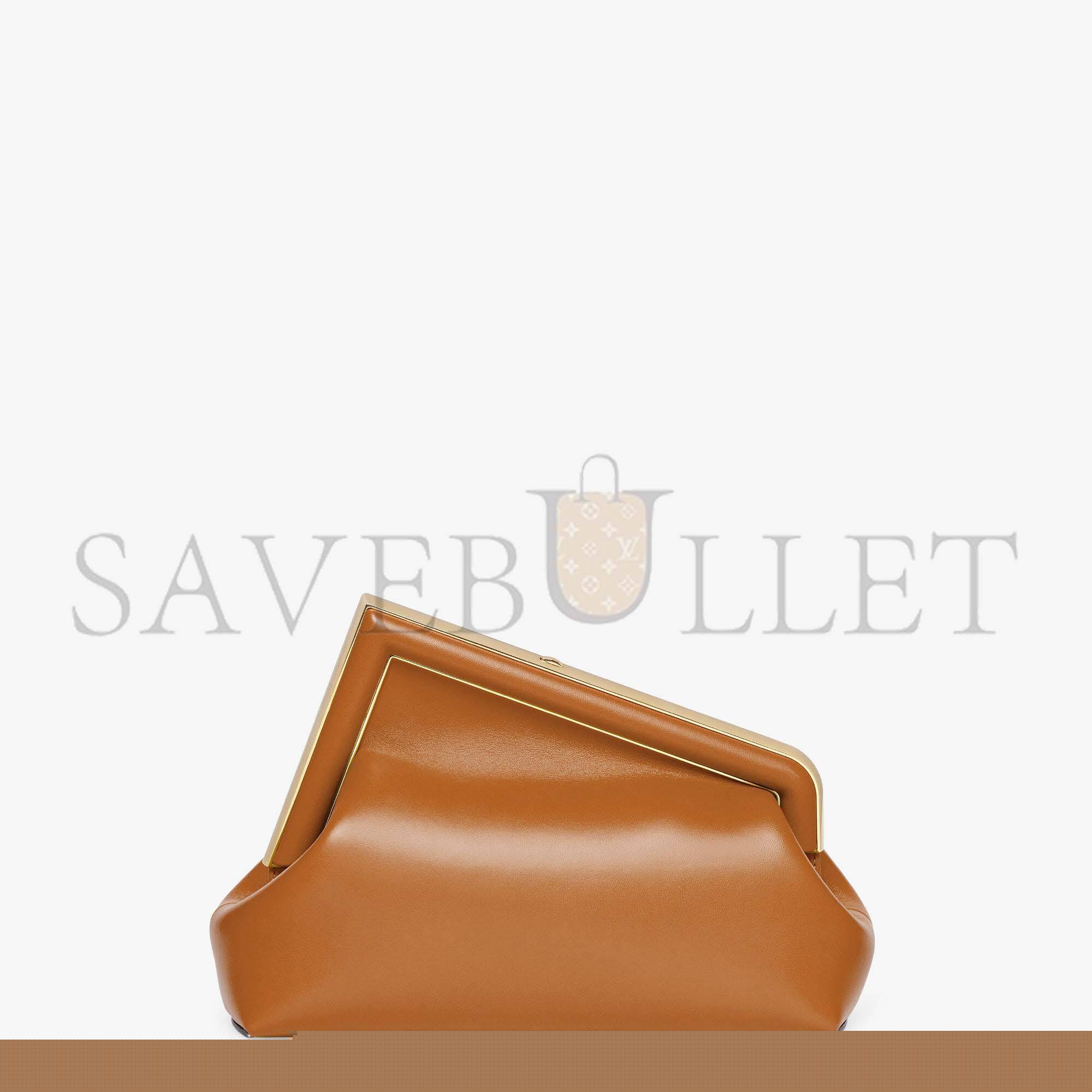 FENDI FIRST MIDI - BROWN LEATHER BAG 8BP137ABVEF0NYJ (32.5*23.5*15cm)