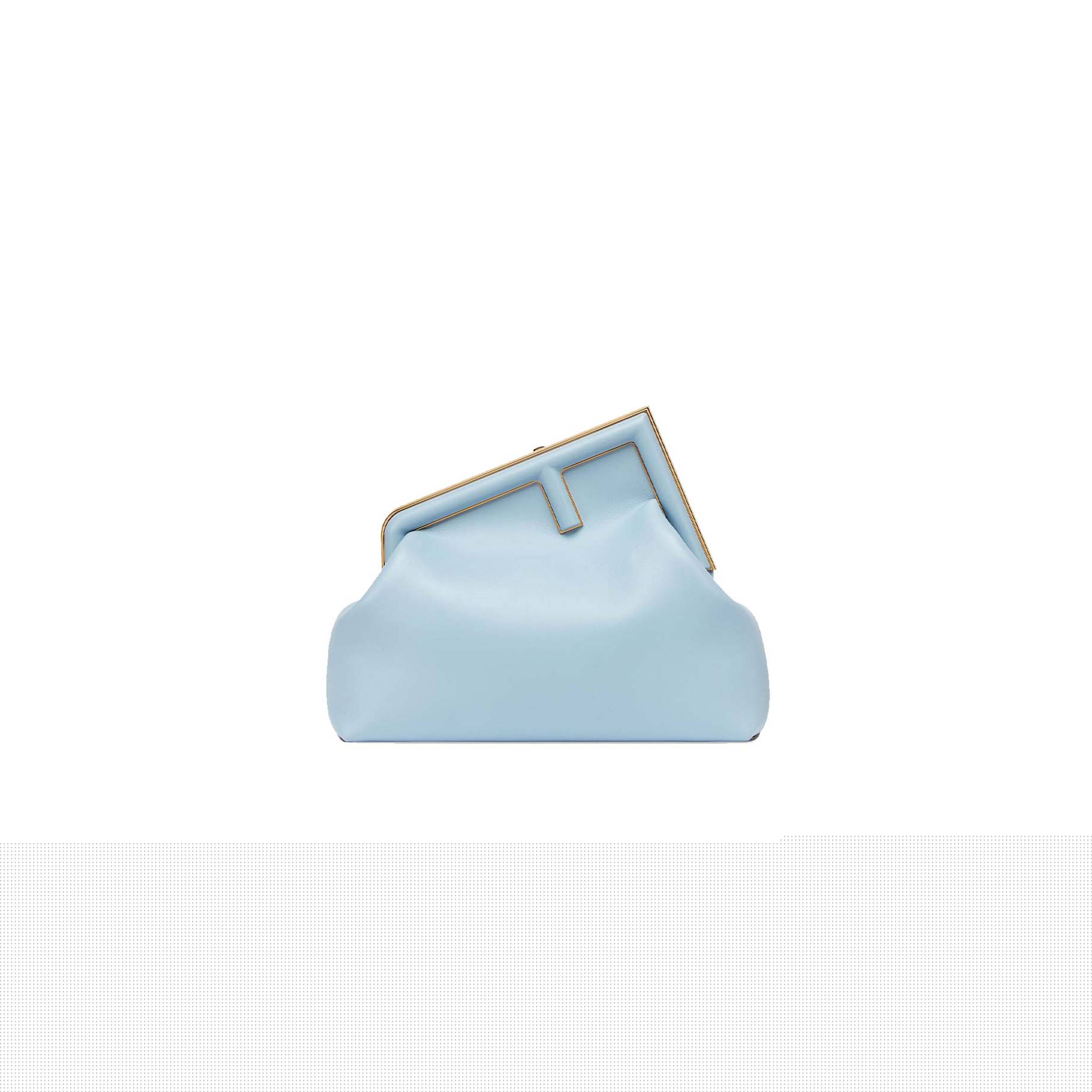 FENDI FIRST MEDIUM - LIGHT BLUE LEATHER BAG 8BP127ABVEF1993 (32.5*23.5*15cm)