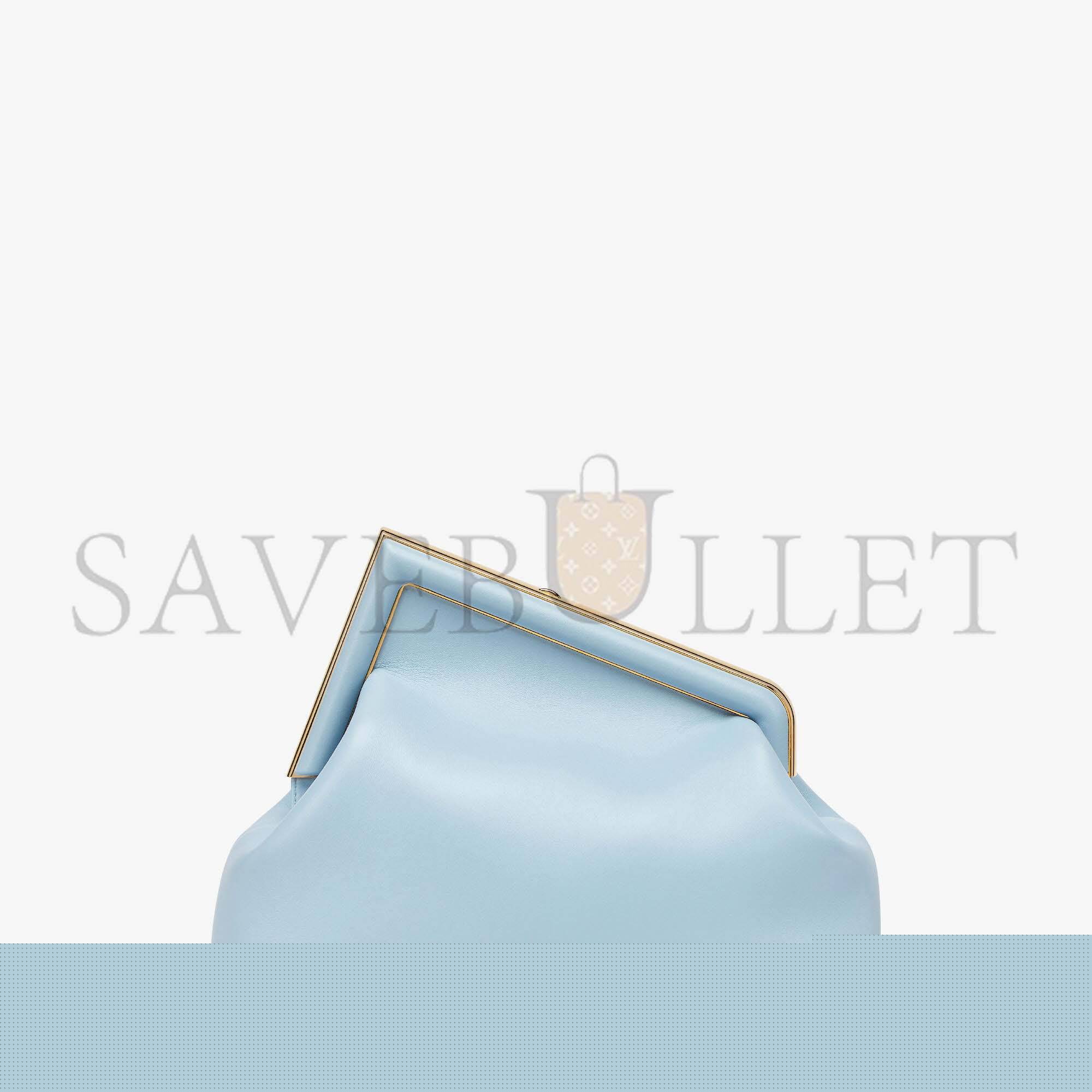 FENDI FIRST MEDIUM - LIGHT BLUE LEATHER BAG 8BP127ABVEF1993 (32.5*23.5*15cm)