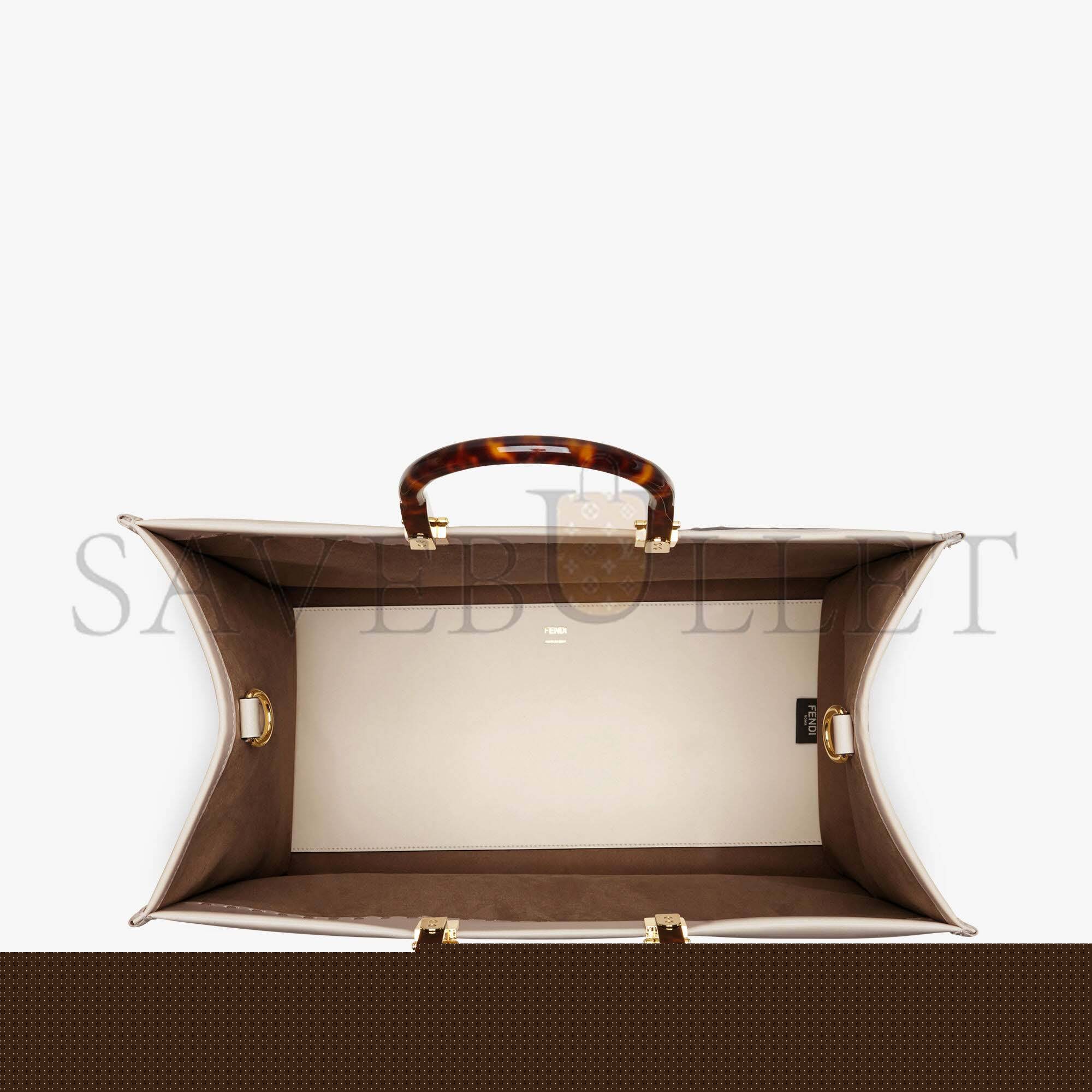 FENDI LARGE FENDI SUNSHINE - PINK LEATHER SHOPPER 8BH372ABVLF1BA9 (40.5*35*21.5cm)