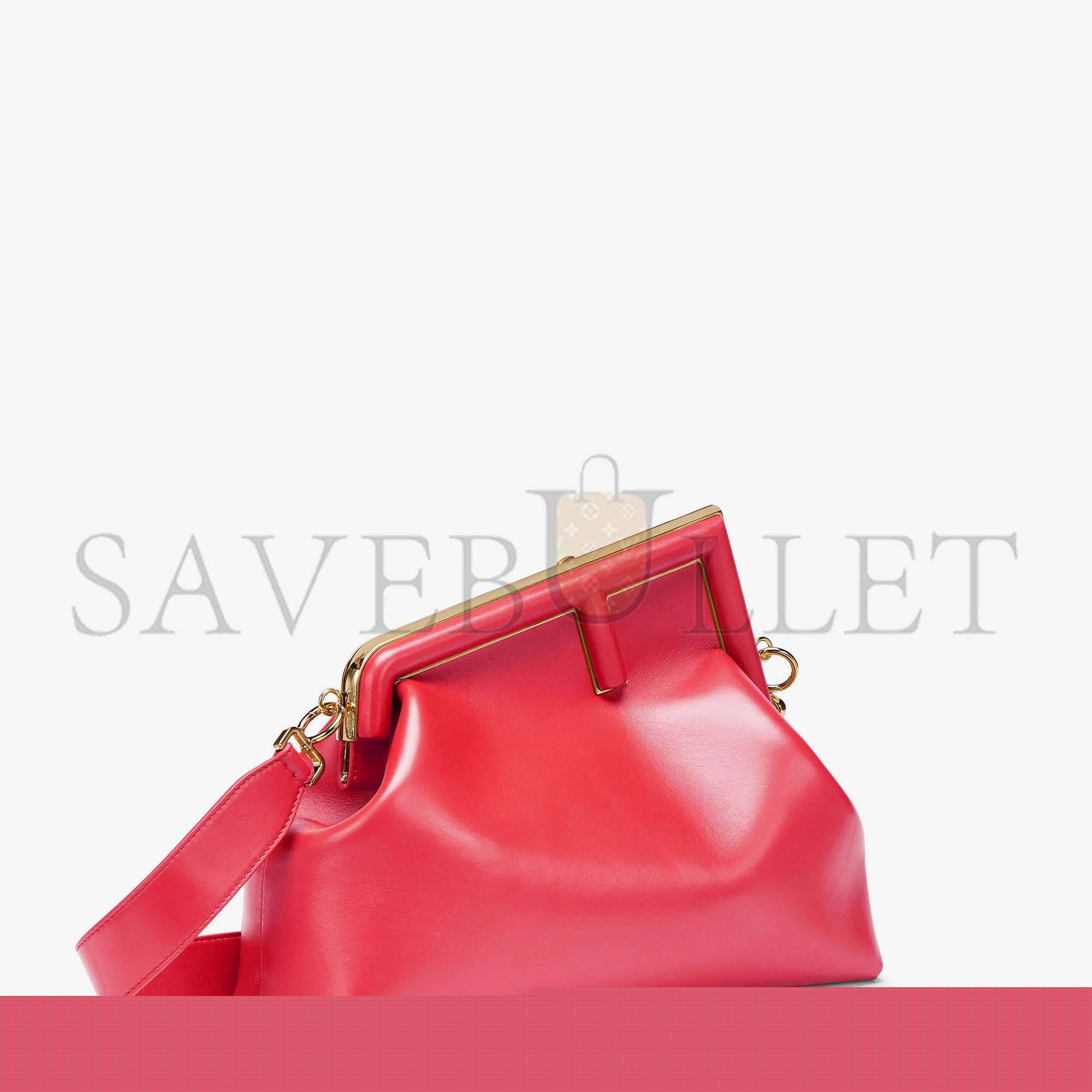 FENDI FIRST MEDIUM - FUCHSIA LEATHER BAG 8BP127ABVEF1HB7 (32.5*23.5*15cm)