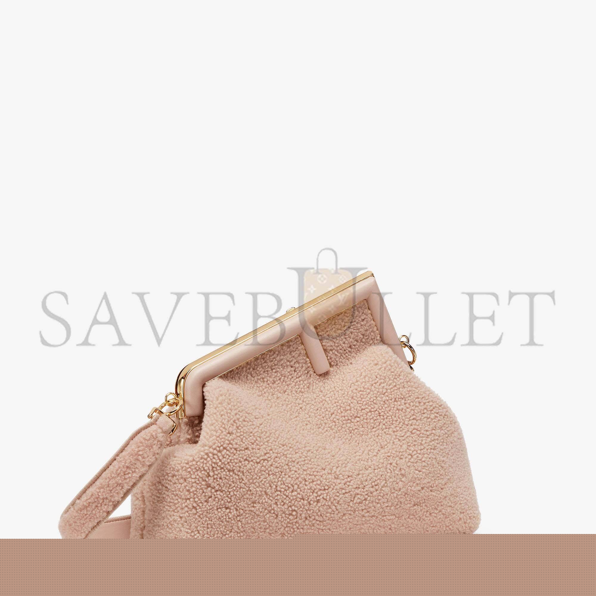 FENDI FIRST MEDIUM - PINK SHEEPSKIN BAG 8BP127AHNAF0H43 (32.5*23.5*15cm)