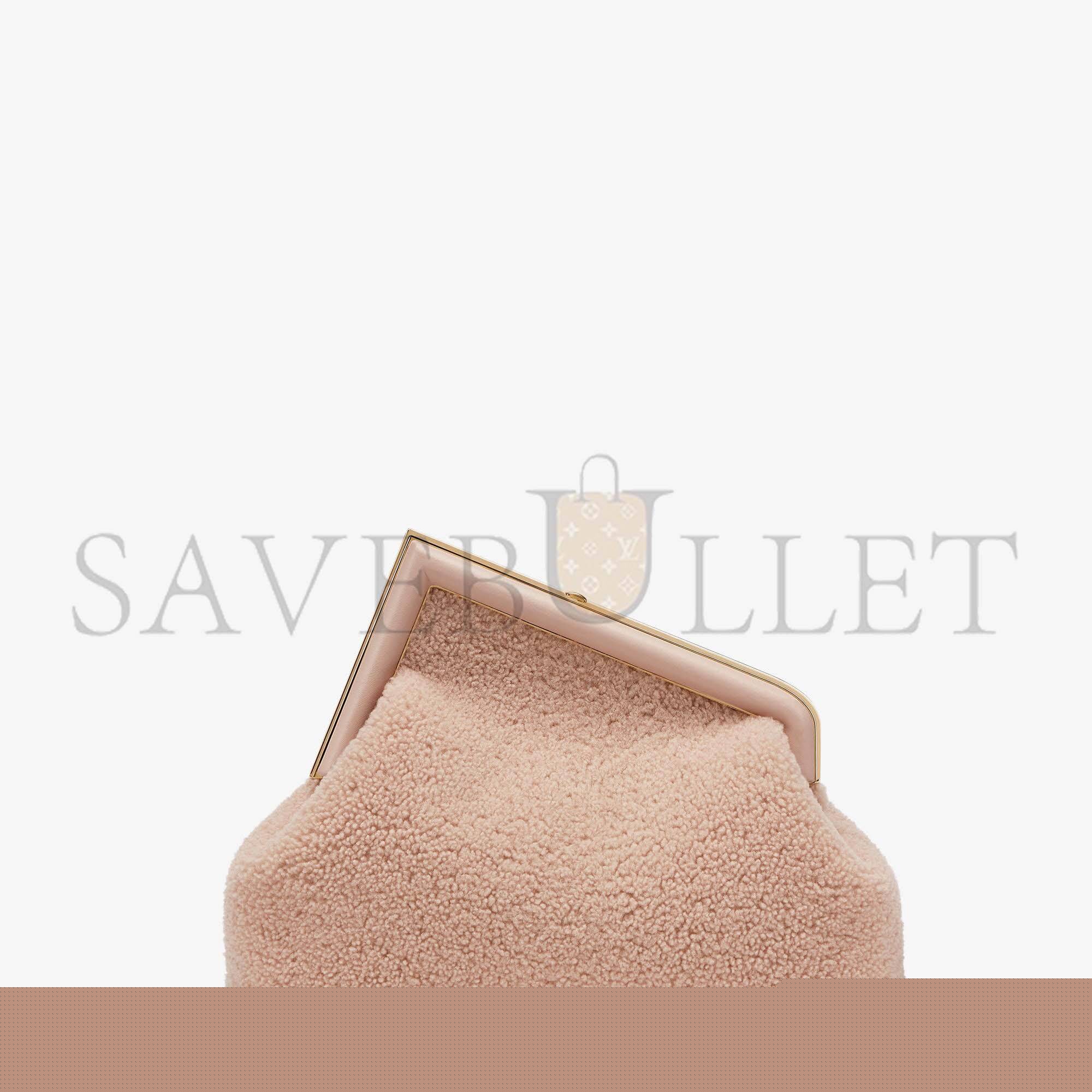 FENDI FIRST MEDIUM - PINK SHEEPSKIN BAG 8BP127AHNAF0H43 (32.5*23.5*15cm)