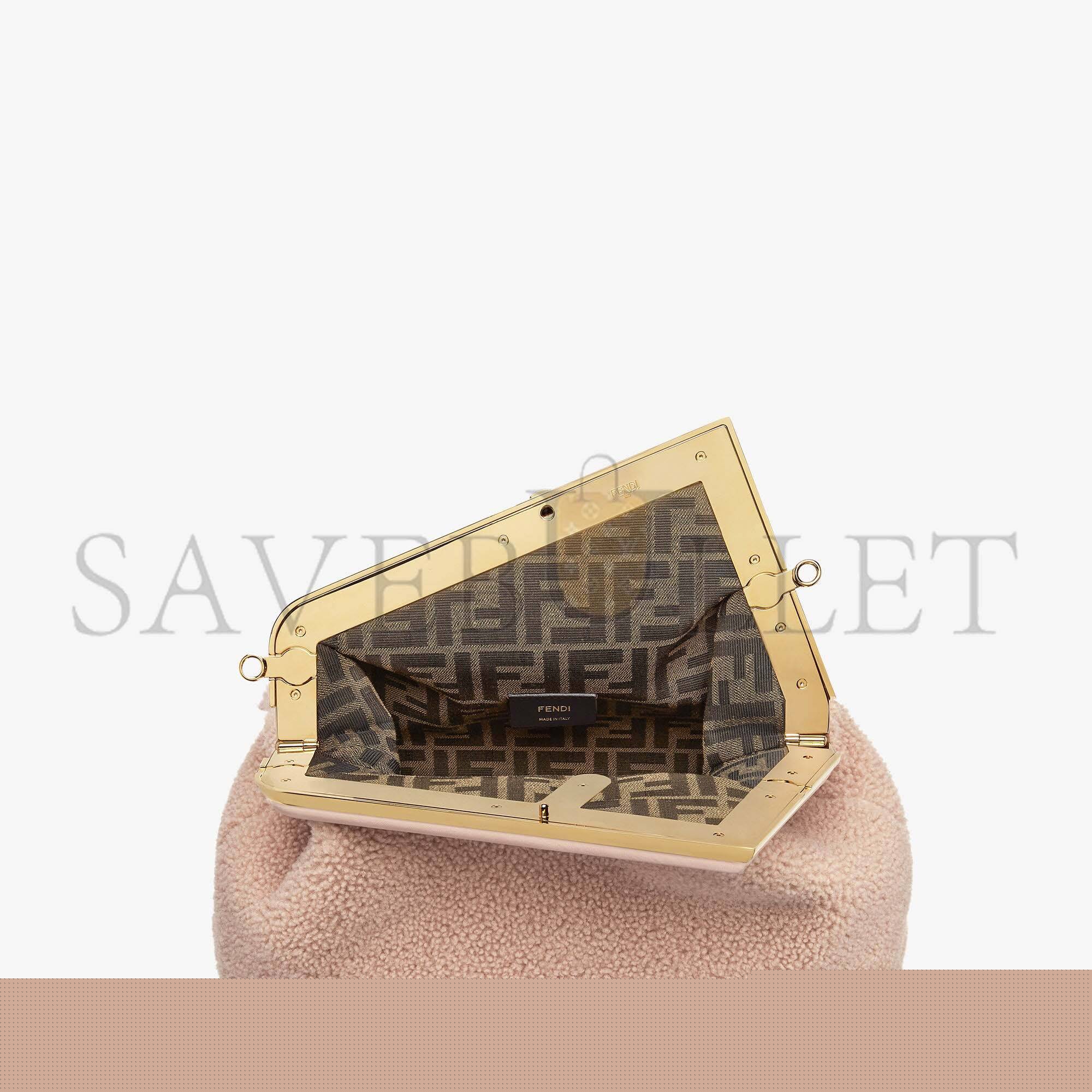 FENDI FIRST MEDIUM - PINK SHEEPSKIN BAG 8BP127AHNAF0H43 (32.5*23.5*15cm)