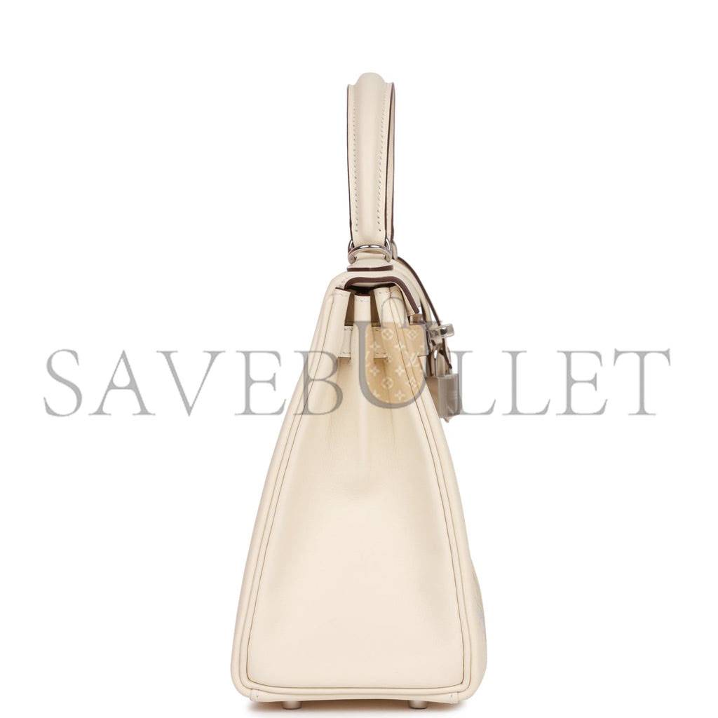 HERMES KELLY 25 SWIFT PALLADIUM HARDWARE (25*17*7cm)