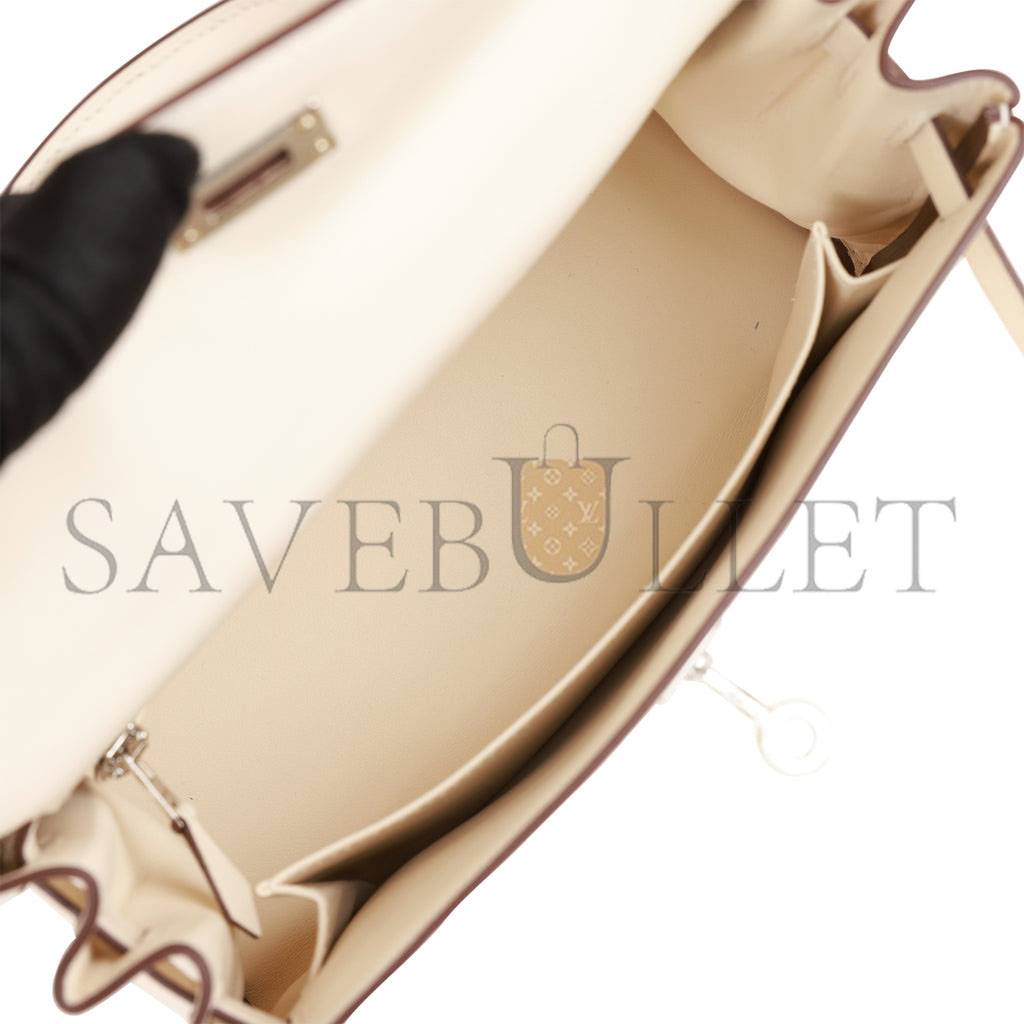 HERMES KELLY 25 SWIFT PALLADIUM HARDWARE (25*17*7cm)