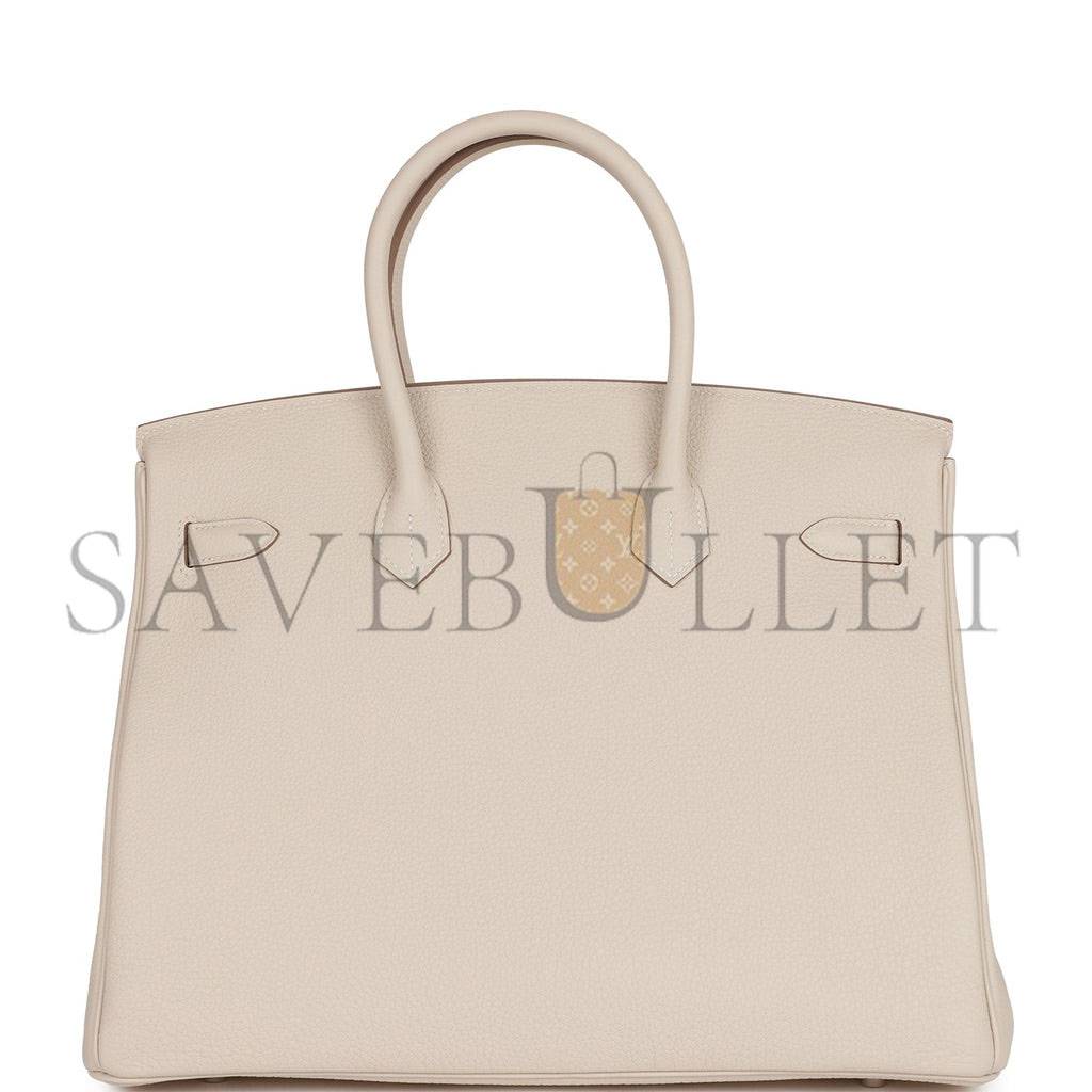 HERMES BIRKIN 35 TOGO PALLADIUM HARDWARE (35*25*18cm)