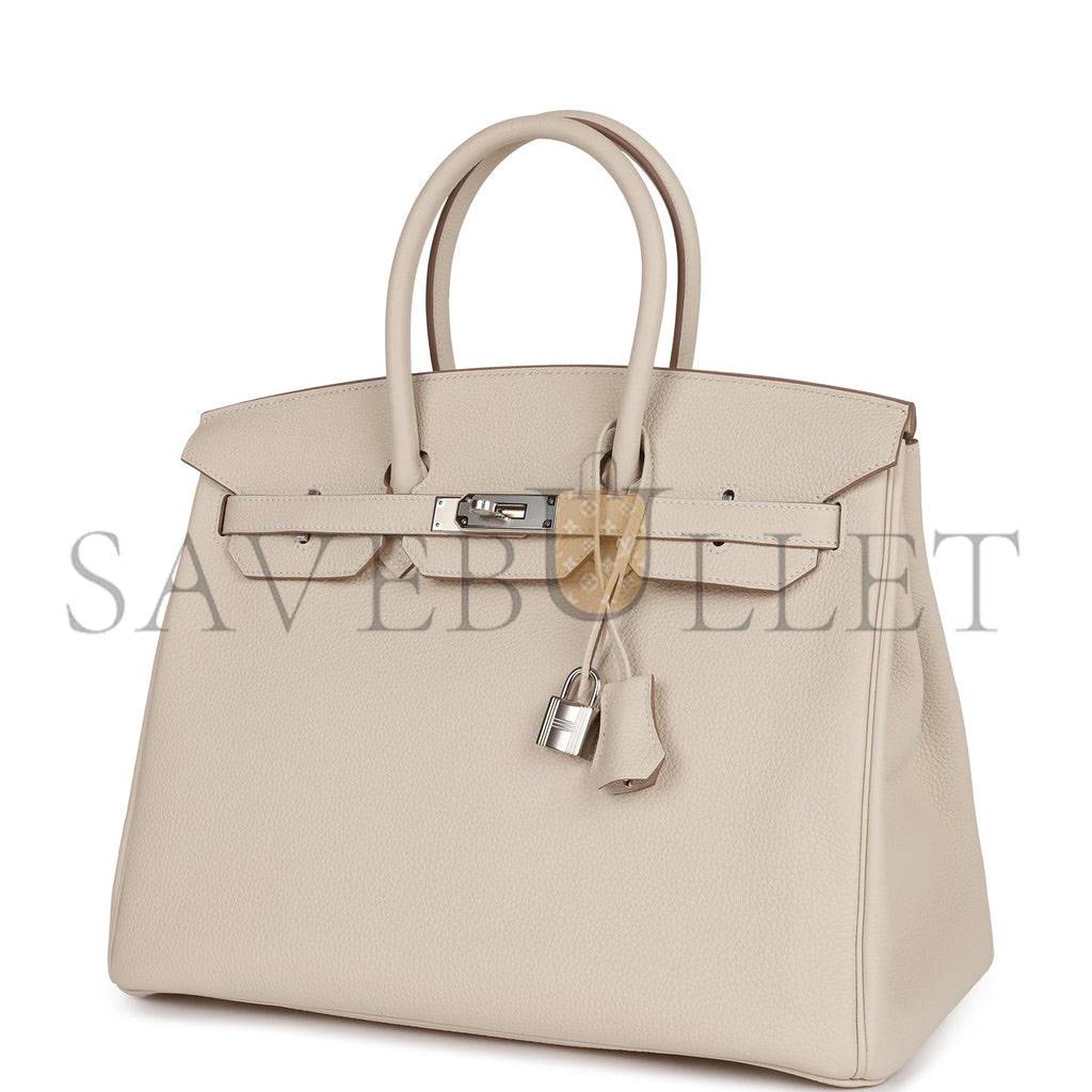HERMES BIRKIN 35 TOGO PALLADIUM HARDWARE (35*25*18cm)