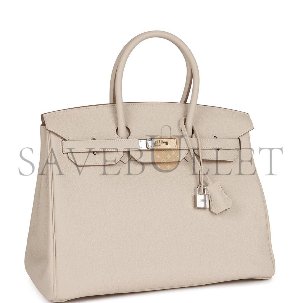 HERMES BIRKIN 35 TOGO PALLADIUM HARDWARE (35*25*18cm)