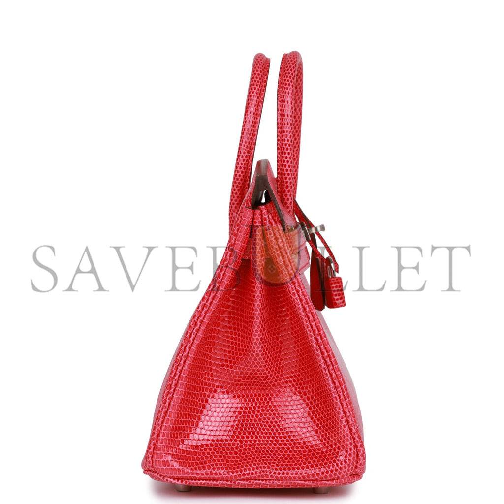 HERMES MASTER BIRKIN 25 LIZARD PALLADIUM HARDWARE (25*20*13cm)