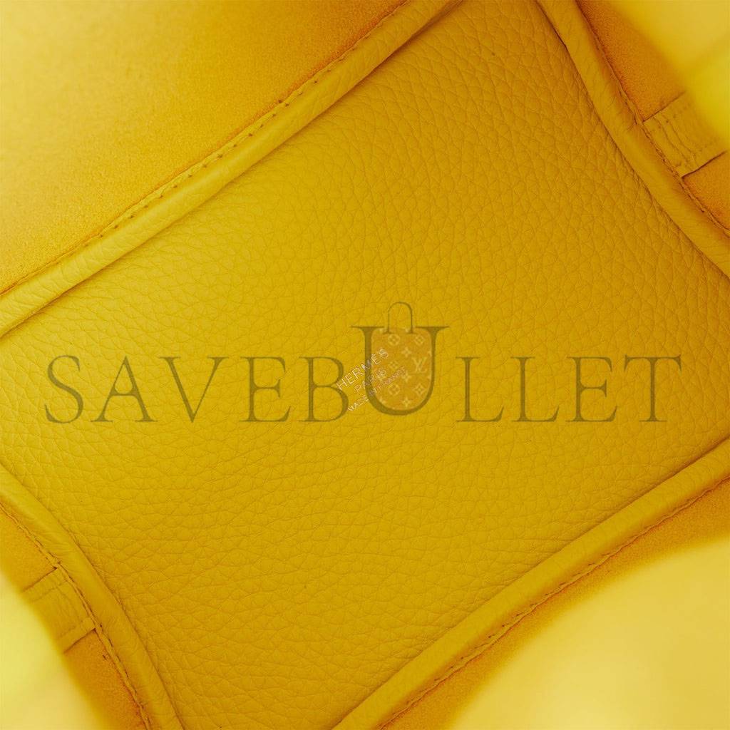 HERMES PICOTIN LOCK 18 LIME CLEMENCE PALLADIUM HARDWARE (18*18*13cm)