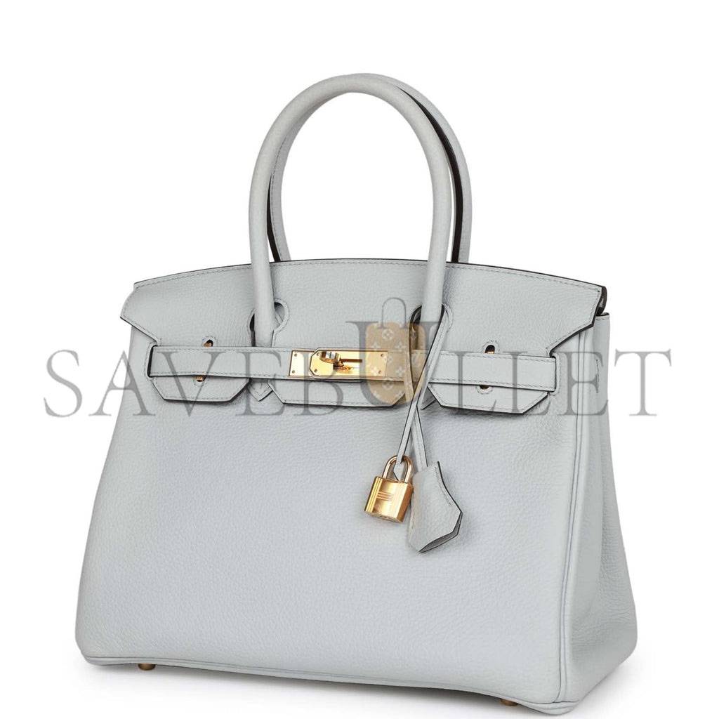 HERMES BIRKIN 30 CLEMENCE GOLD HARDWARE (30*22*16cm)