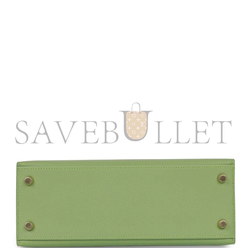 HERMES KELLY 25 EPSOM GOLD HARDWARE (25*17*7cm)
