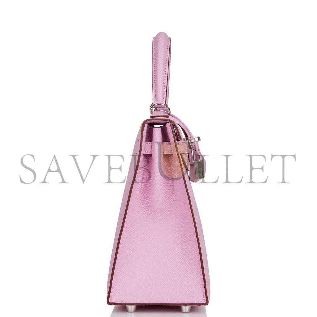 HERMES KELLY 25 EPSOM PALLADIUM HARDWARE (25*17*7cm)