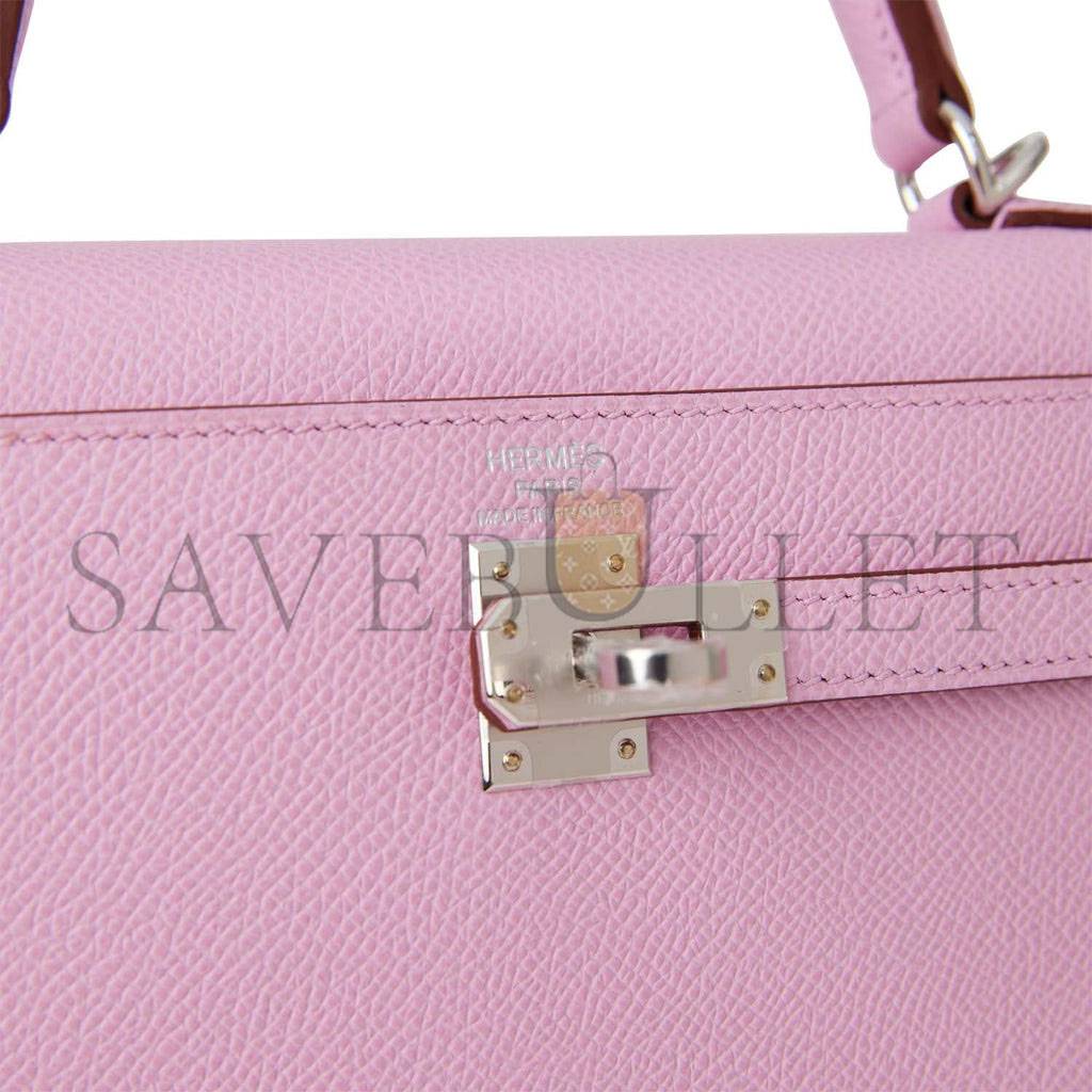 HERMES KELLY 25 EPSOM PALLADIUM HARDWARE (25*17*7cm)