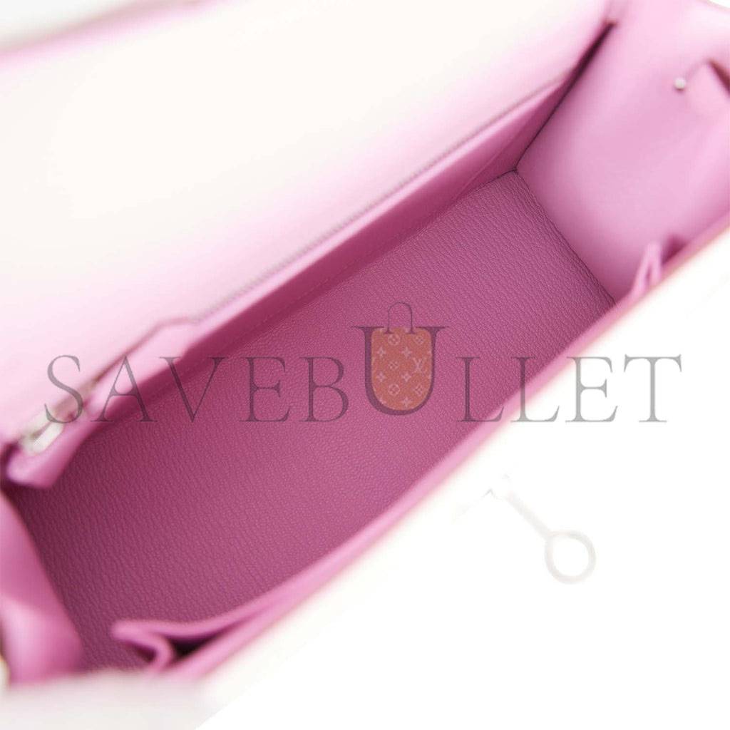 HERMES KELLY 25 EPSOM PALLADIUM HARDWARE (25*17*7cm)