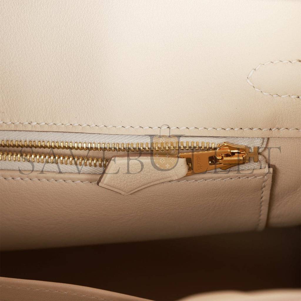 HERMES BIRKIN 25 SWIFT GOLD HARDWARE (25*20*13cm)