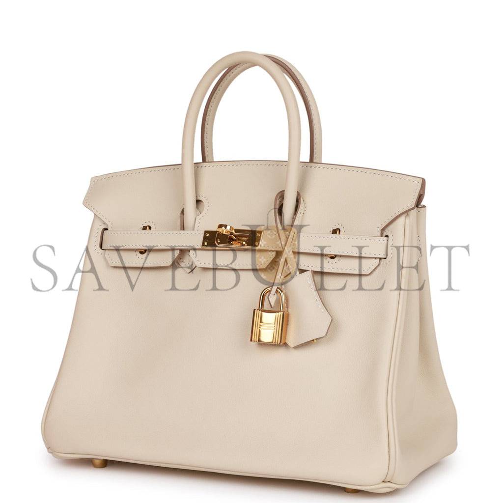 HERMES BIRKIN 25 SWIFT GOLD HARDWARE (25*20*13cm)