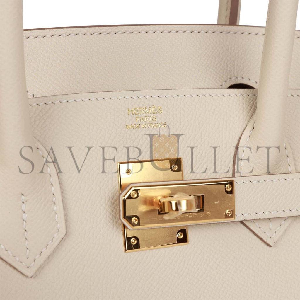 HERMES BIRKIN 30 SELLIER EPSOM GOLD HARDWARE (30*22*16cm)