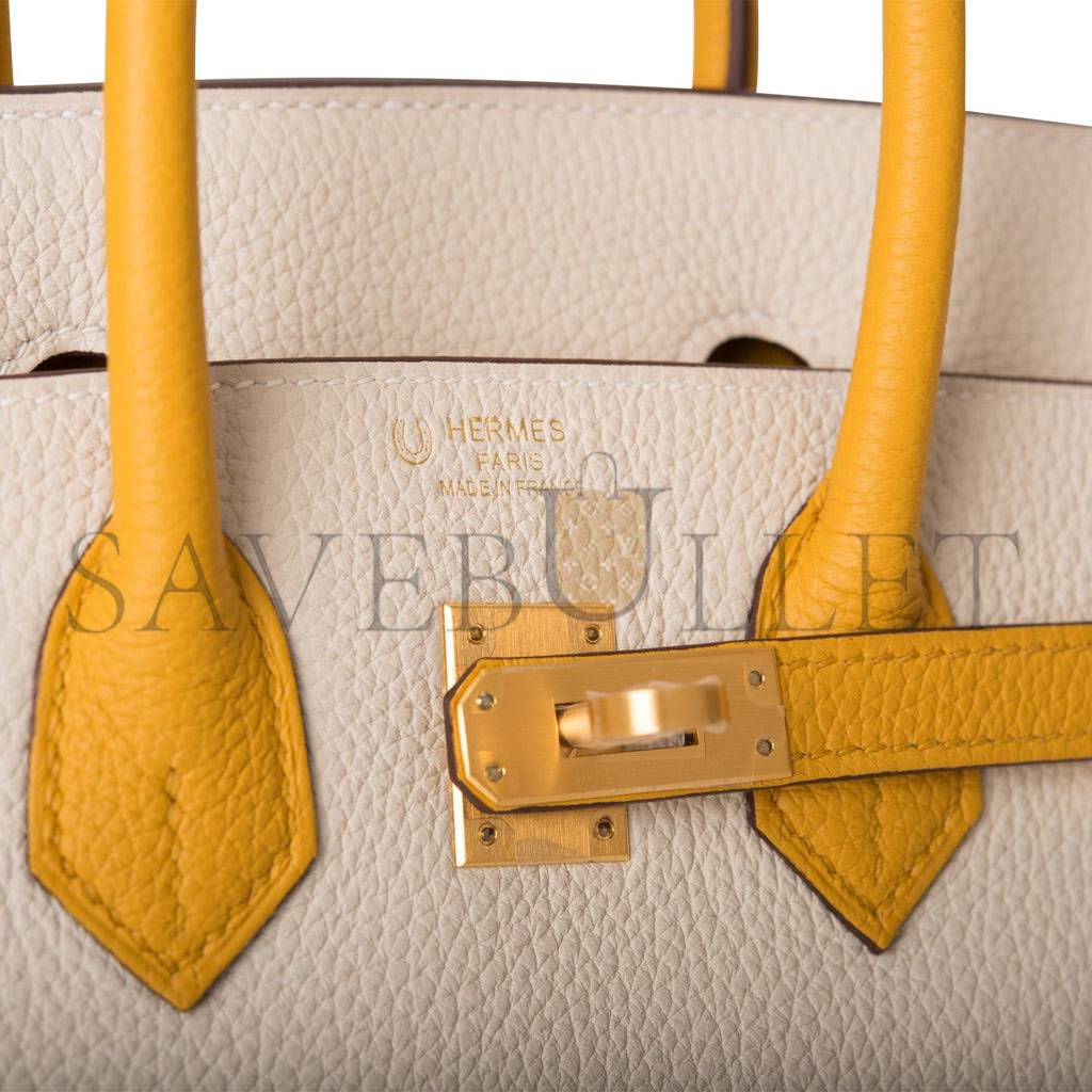 HERMES BIRKIN 25 TOGO BRUSHED GOLD HARDWARE (25*20*13cm)