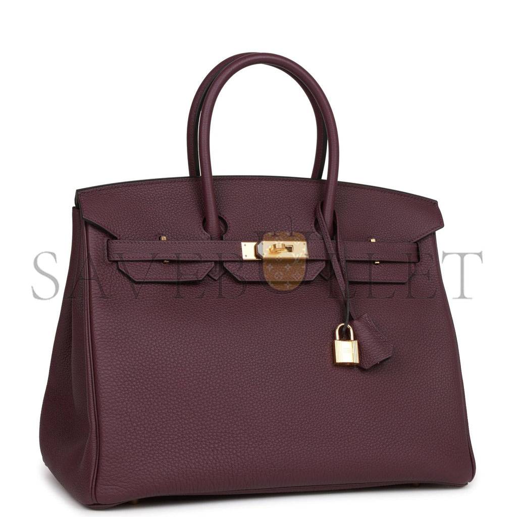 HERMES BIRKIN 35 CASSIS TOGO GOLD HARDWARE 39806150312030 (35cm)