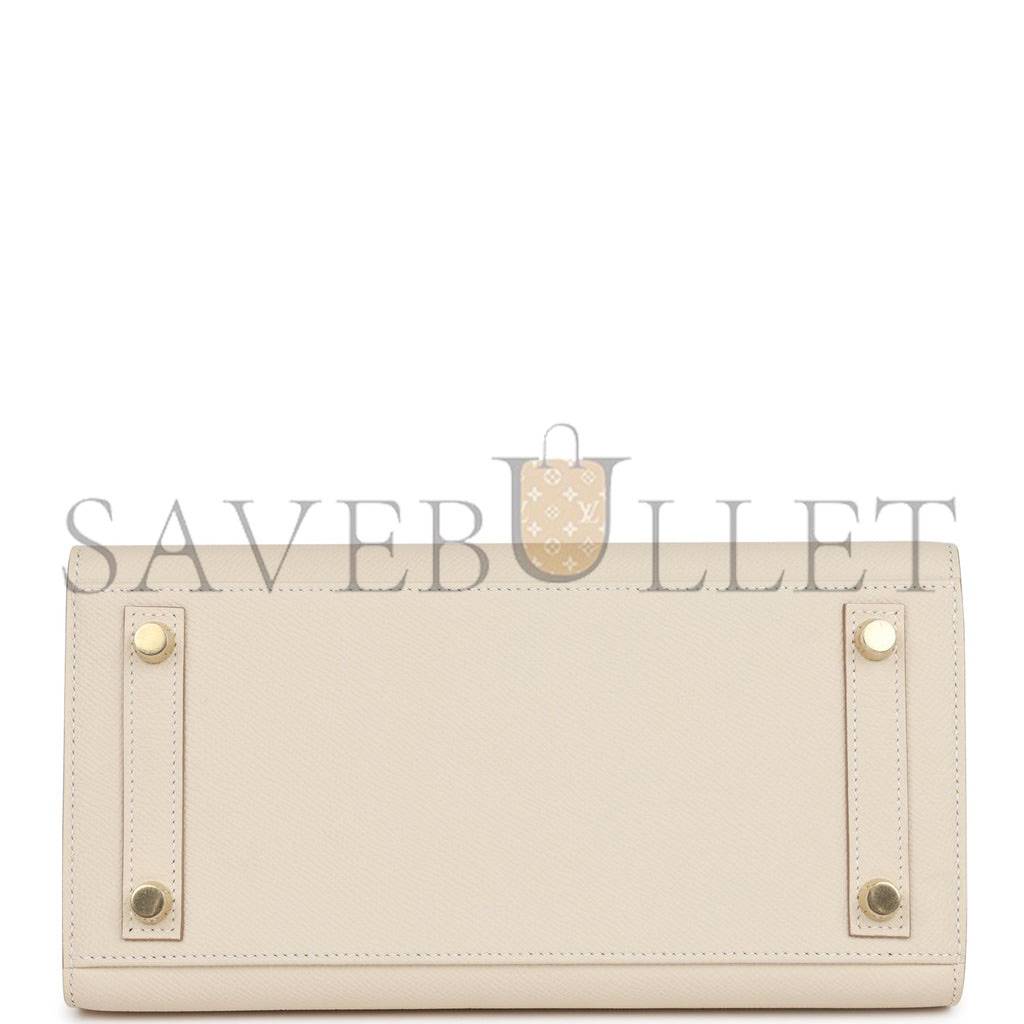 HERMES BIRKIN 25 SELLIER EPSOM GOLD HARDWARE (25*20*13cm)