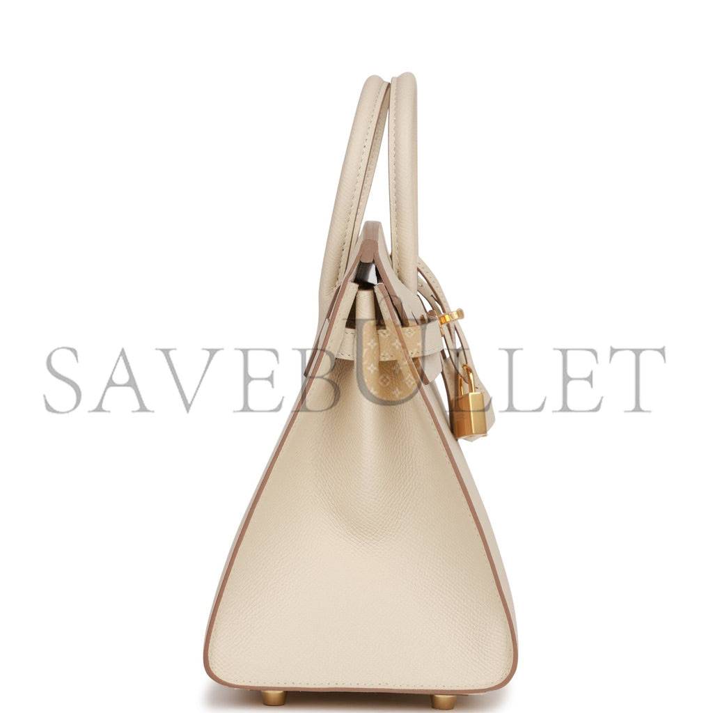 HERMES BIRKIN 25 SELLIER EPSOM GOLD HARDWARE (25*20*13cm)