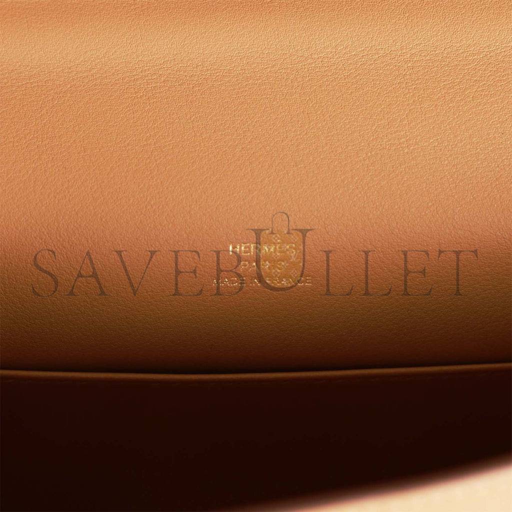 HERMES KELLY POCHETTE BISCUIT SWIFT GOLD HARDWARE (22*12*13cm)