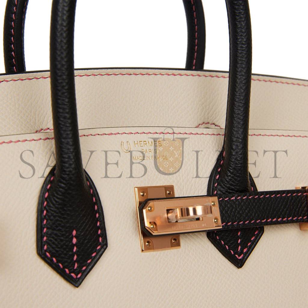HERMES BIRKIN 25 SELLIER EPSOM ROSE GOLD HARDWARE (25*20*13cm)