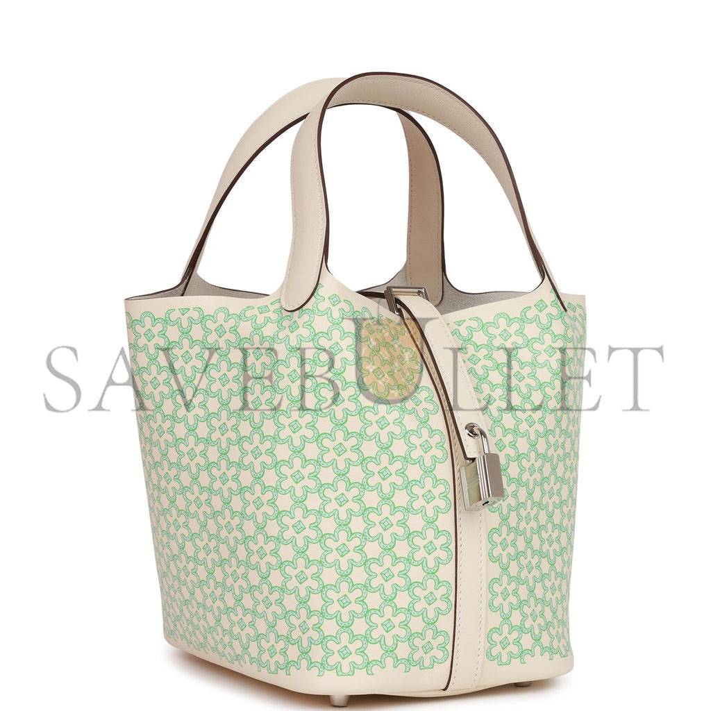 HERMES PICOTIN LOCK 18 SWIFT PALLADIUM HARDWARE (18*18*13cm)