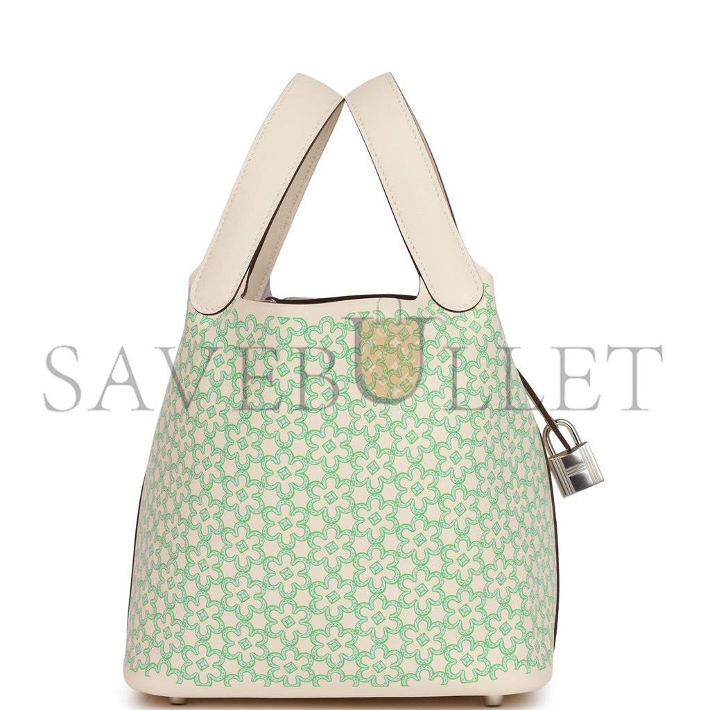 HERMES PICOTIN LOCK 18 SWIFT PALLADIUM HARDWARE (18*18*13cm)