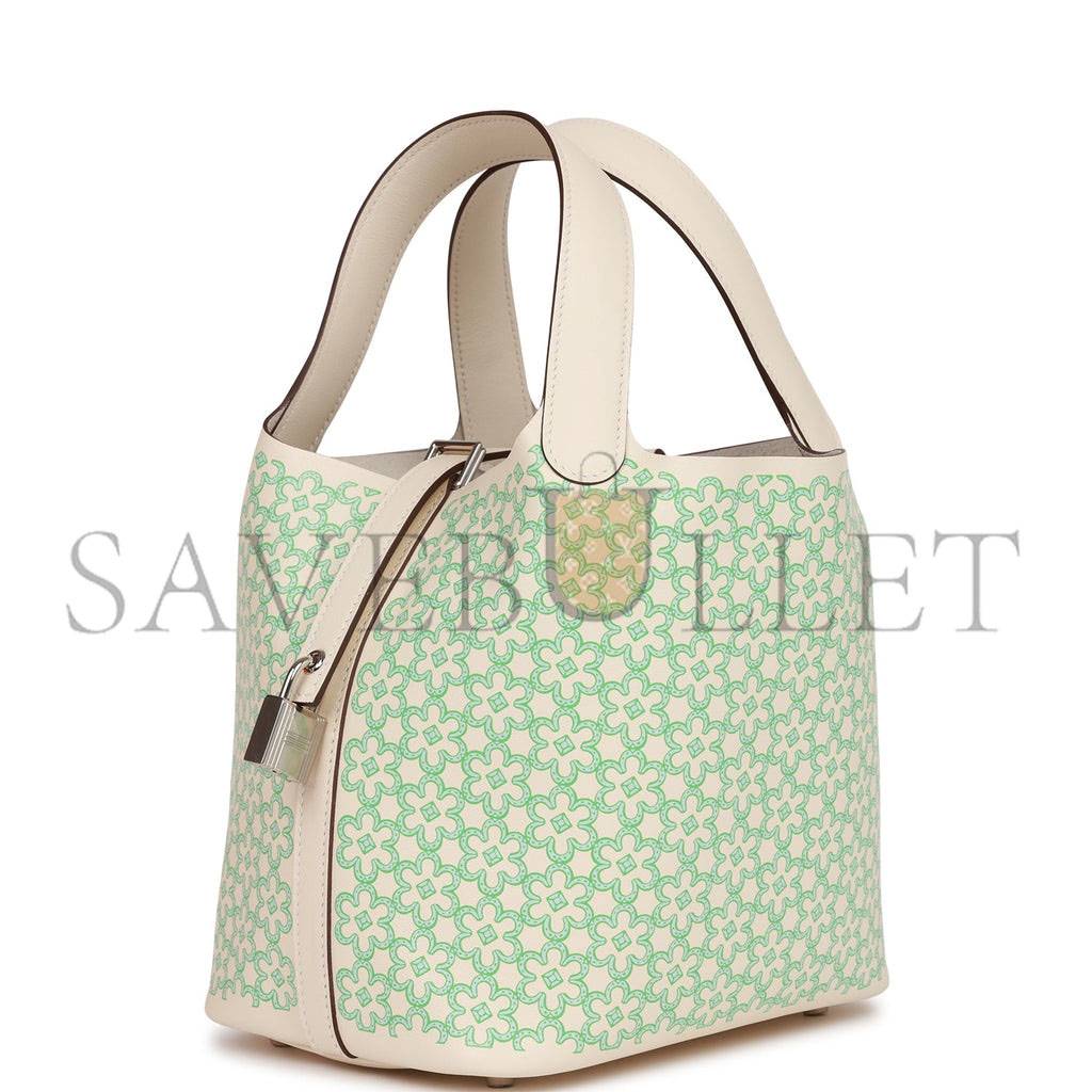 HERMES PICOTIN LOCK 18 SWIFT PALLADIUM HARDWARE (18*18*13cm)