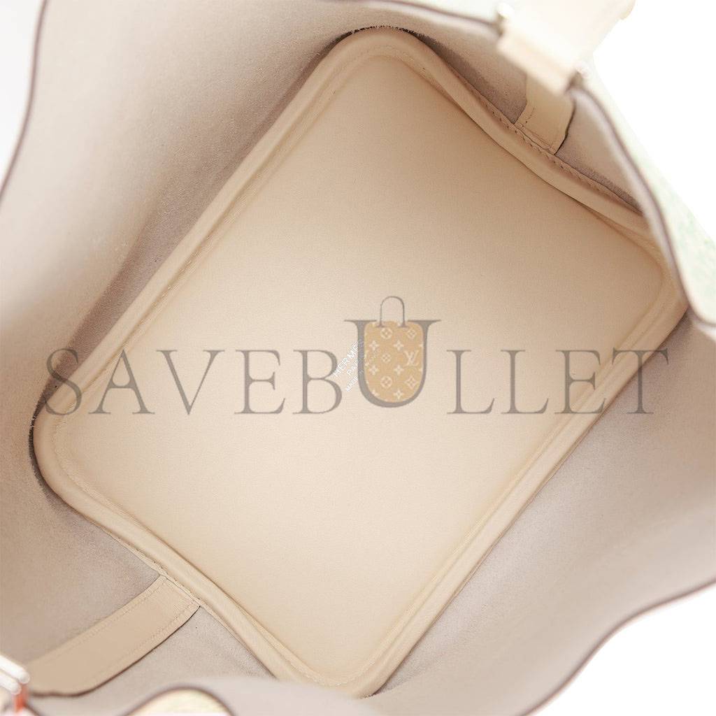 HERMES PICOTIN LOCK 18 SWIFT PALLADIUM HARDWARE (18*18*13cm)