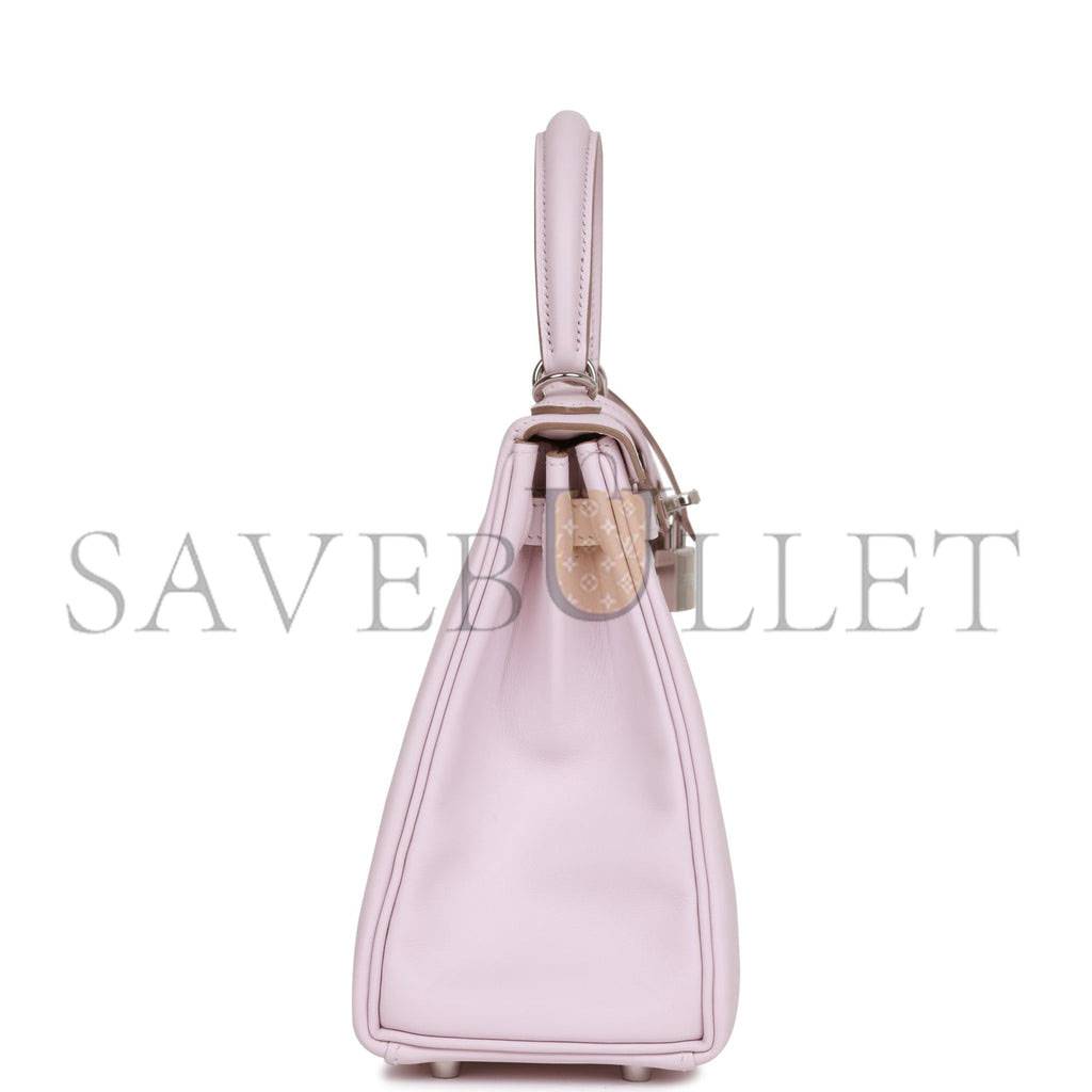 HERMES KELLY 25 SWIFT PALLADIUM HARDWARE (25*17*7cm)