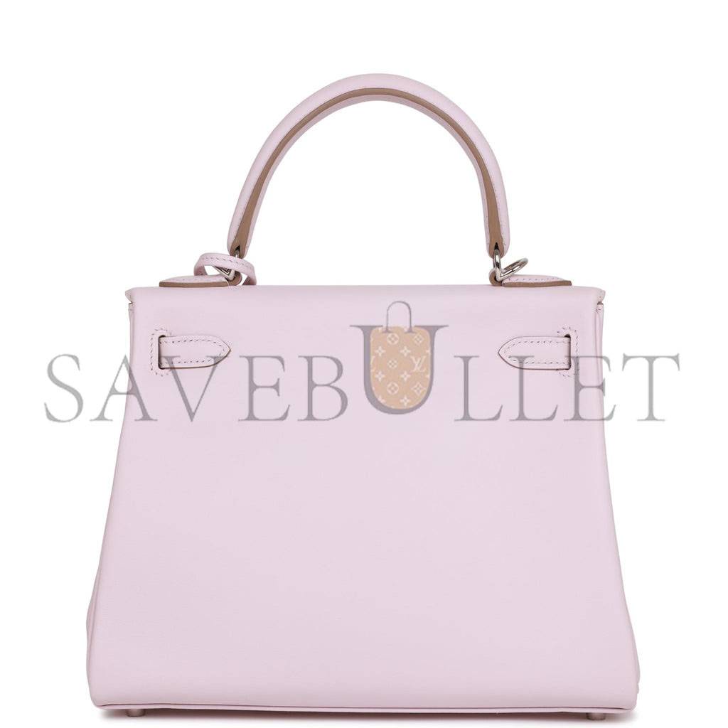 HERMES KELLY 25 SWIFT PALLADIUM HARDWARE (25*17*7cm)