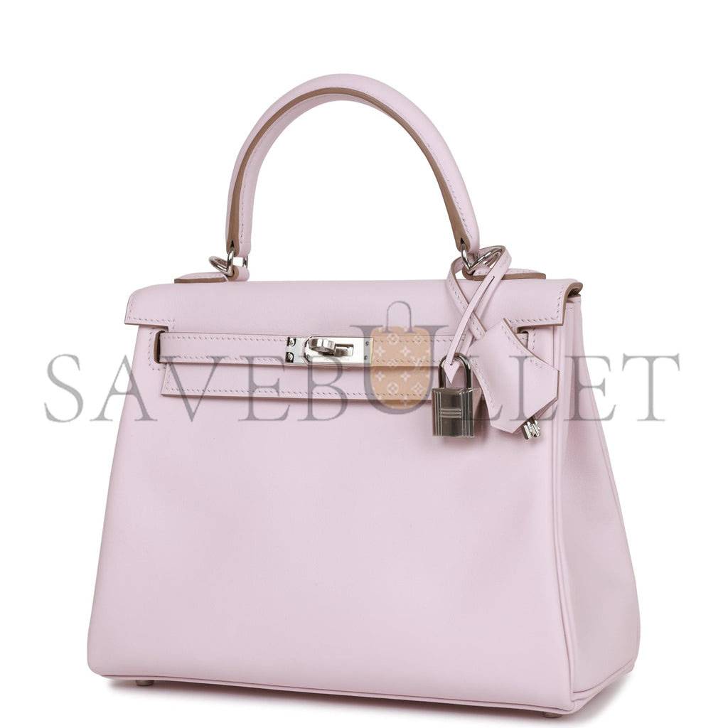 HERMES KELLY 25 SWIFT PALLADIUM HARDWARE (25*17*7cm)