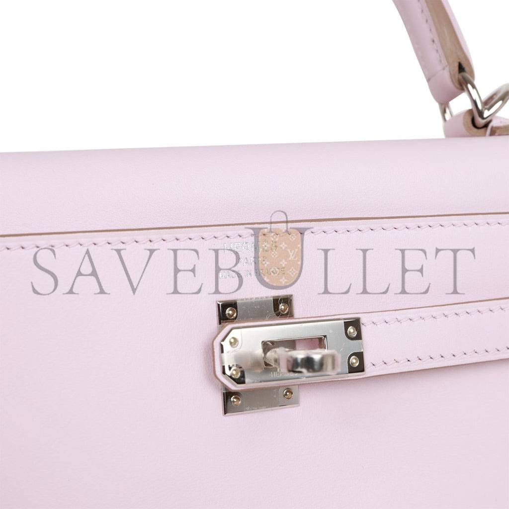HERMES KELLY 25 SWIFT PALLADIUM HARDWARE (25*17*7cm)