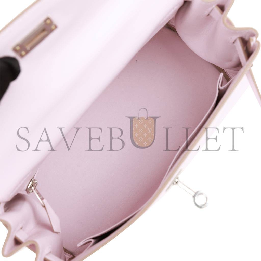 HERMES KELLY 25 SWIFT PALLADIUM HARDWARE (25*17*7cm)