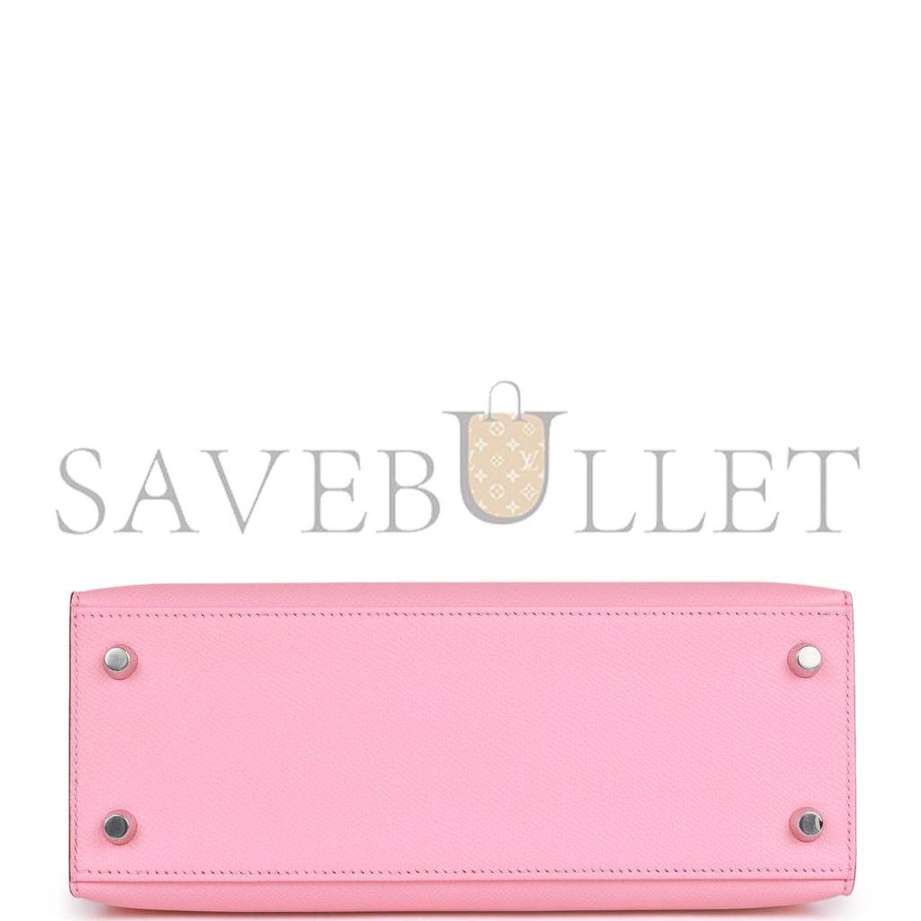 HERMES KELLY 25 EPSOM PALLADIUM HARDWARE (25*17*7cm)