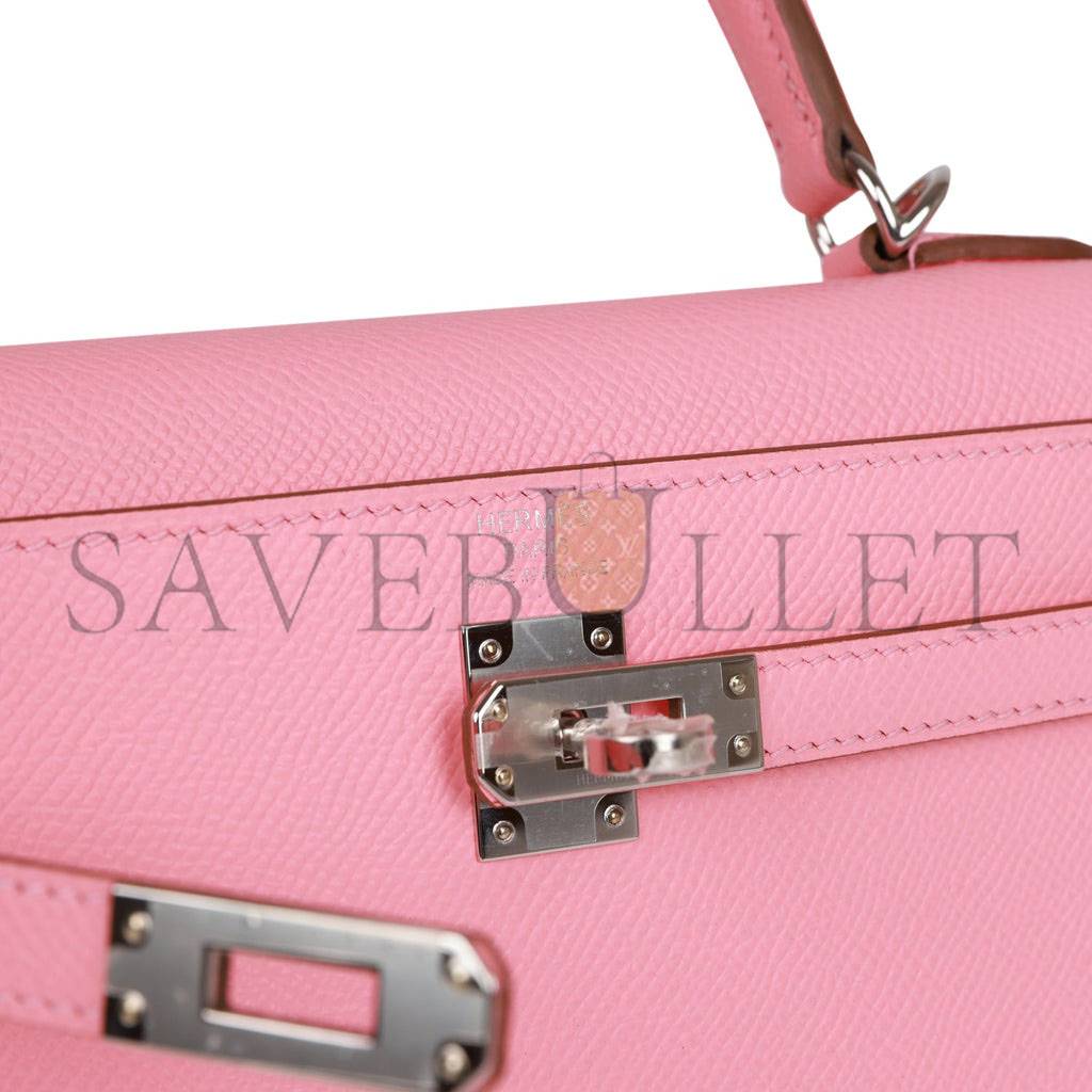 HERMES KELLY 25 EPSOM PALLADIUM HARDWARE (25*17*7cm)