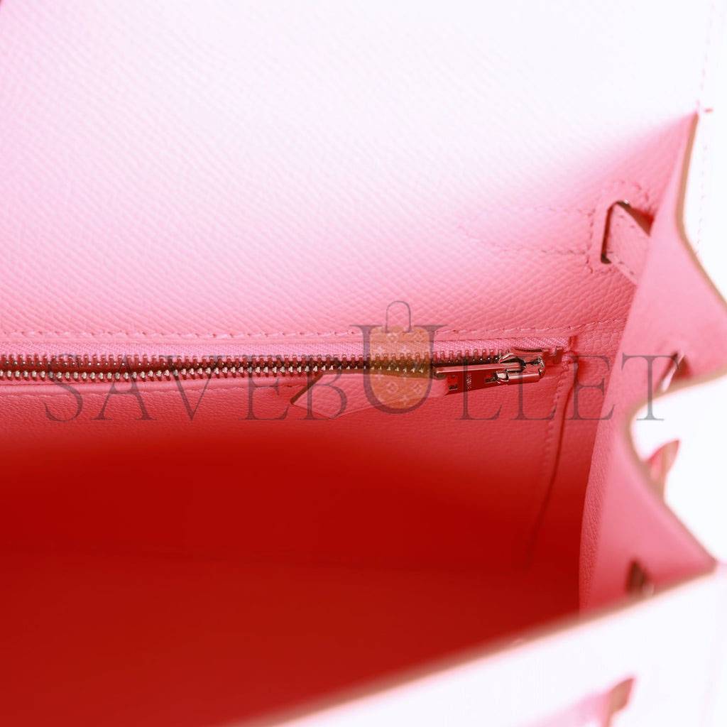 HERMES KELLY 25 EPSOM PALLADIUM HARDWARE (25*17*7cm)
