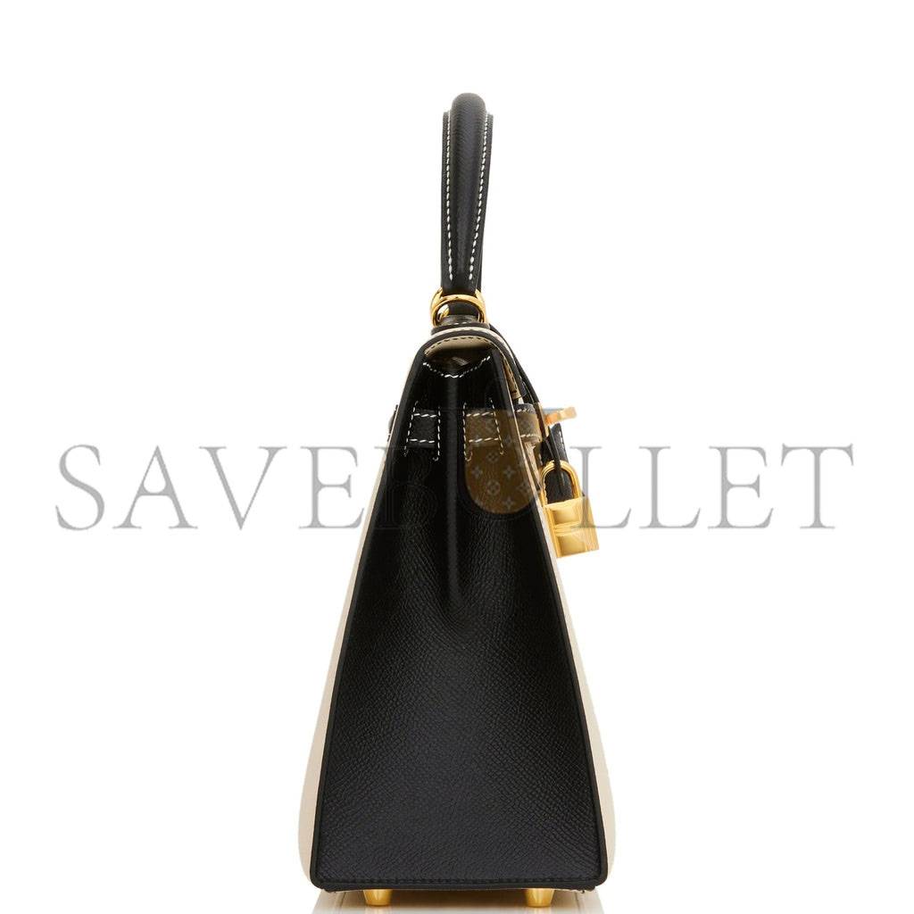 HERMES KELLY 25 SELLIER EPSOM GOLD HARDWARE (25*17*7cm)