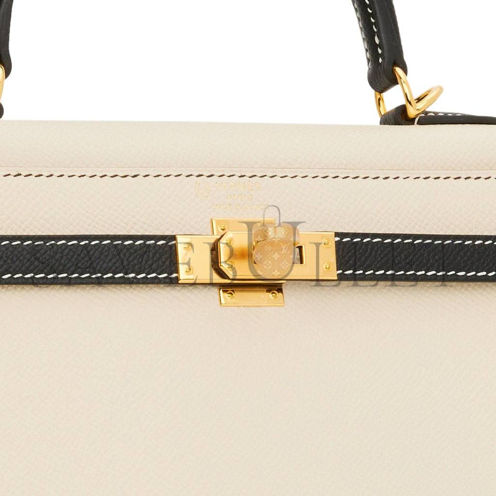 HERMES KELLY 25 SELLIER EPSOM GOLD HARDWARE (25*17*7cm)