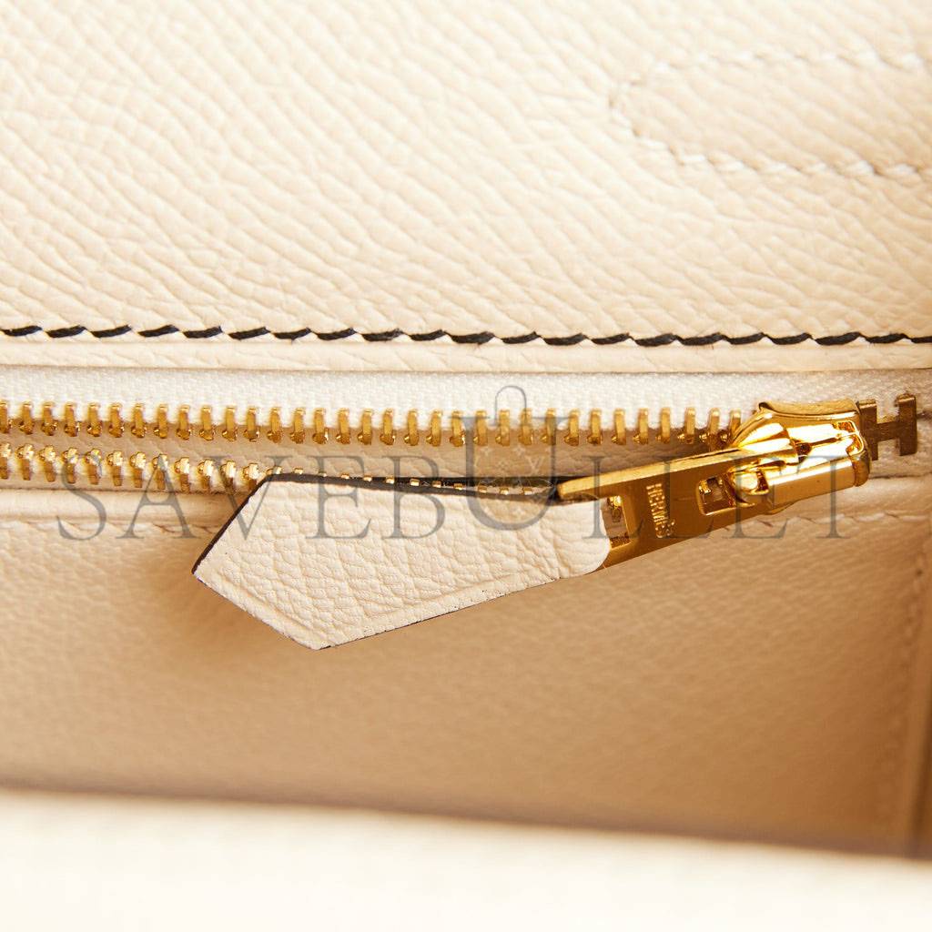 HERMES KELLY 25 SELLIER EPSOM GOLD HARDWARE (25*17*7cm)