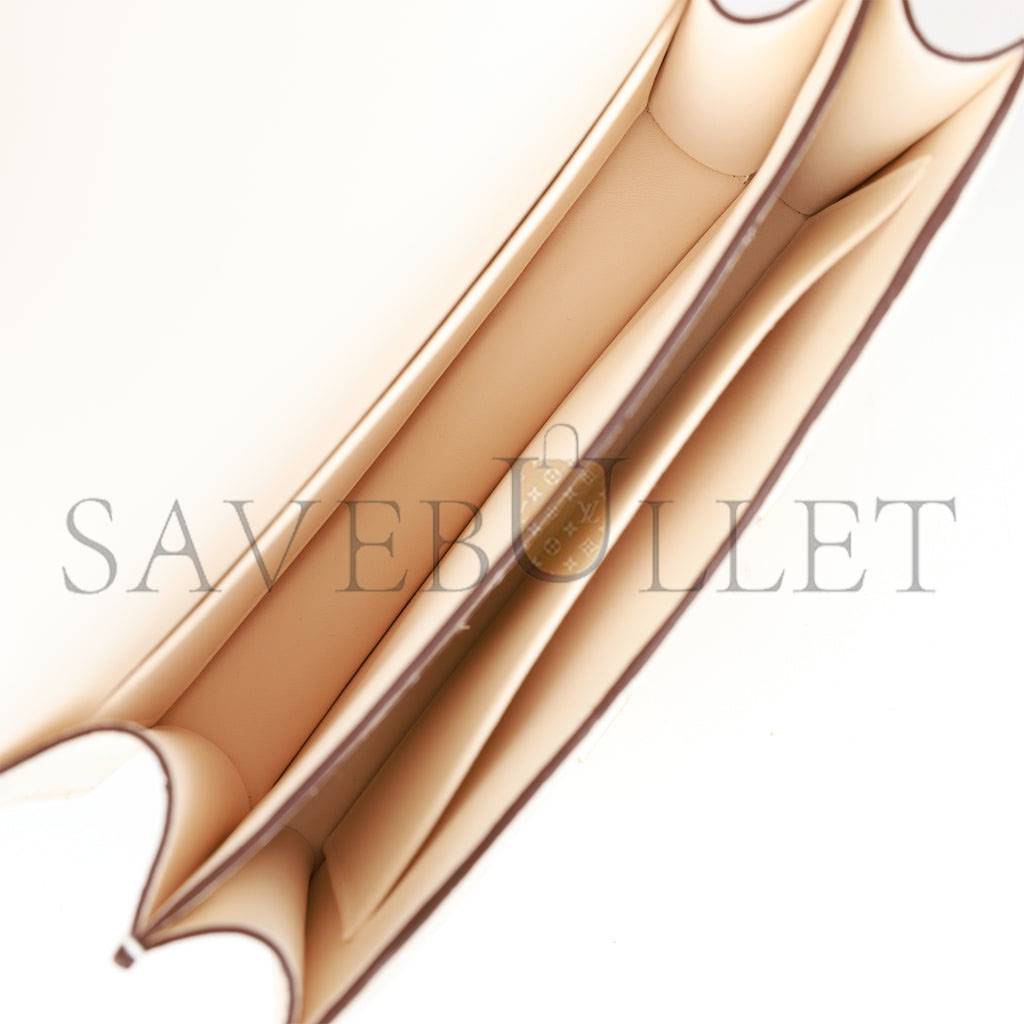 HERMES MASTER CONSTANCE 18 OSTRICH GOLD HARDWARE (18*15*4cm)