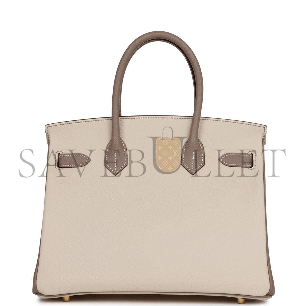 HERMES BIRKIN 30 EPSOM BRUSHED GOLD HARDWARE (30*22*16cm)