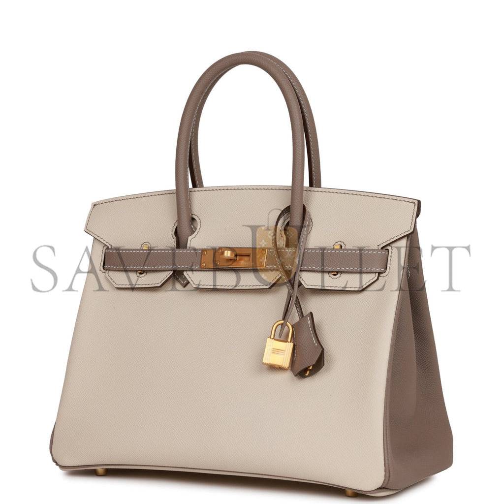 HERMES BIRKIN 30 EPSOM BRUSHED GOLD HARDWARE (30*22*16cm)