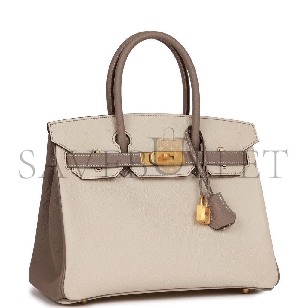 HERMES BIRKIN 30 EPSOM BRUSHED GOLD HARDWARE (30*22*16cm)