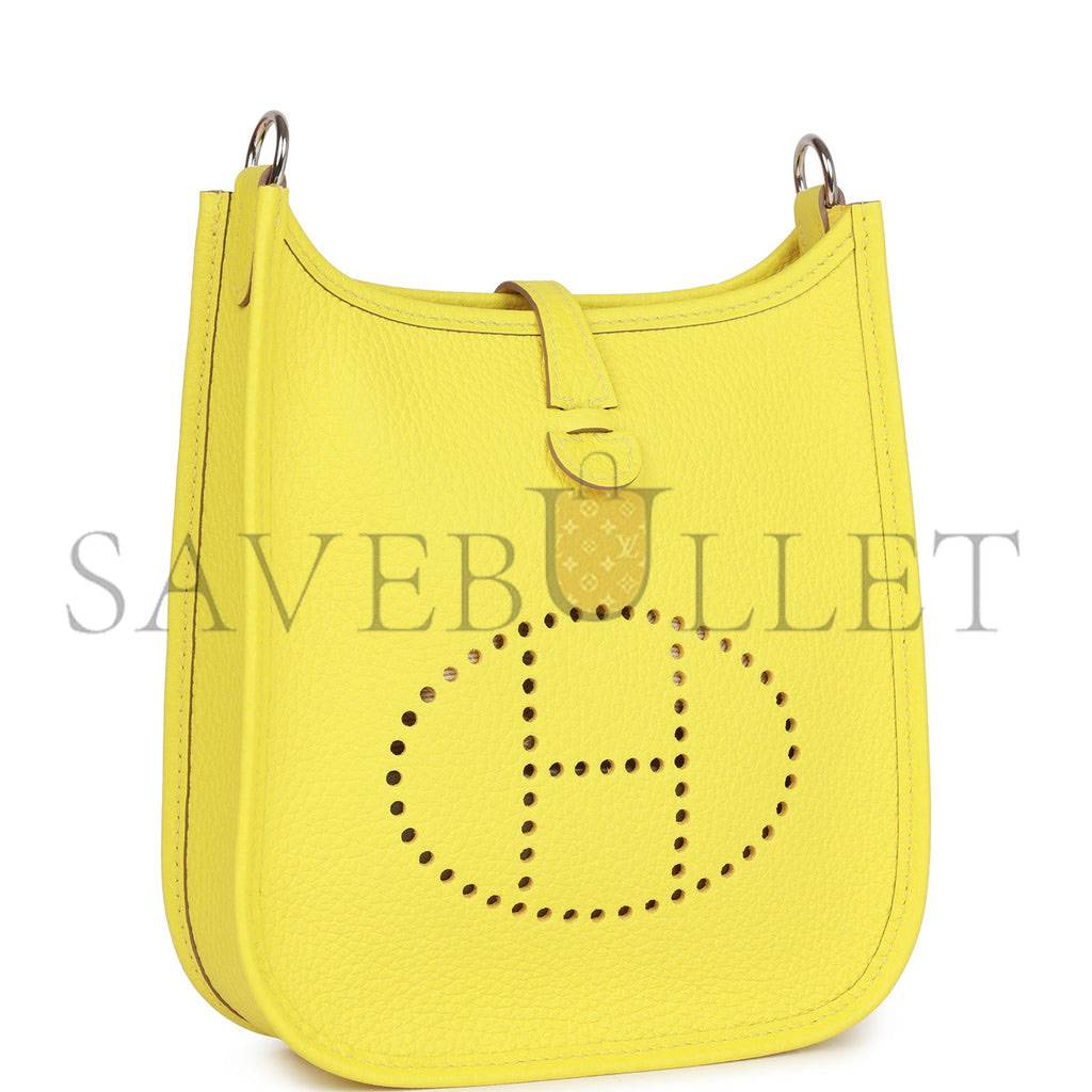 HERMES EVELYNE MINI CLEMENCE PALLADIUM HARDWARE (18*16*5cm)